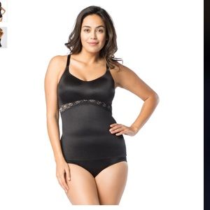 Ruby ribbon full support lace cami